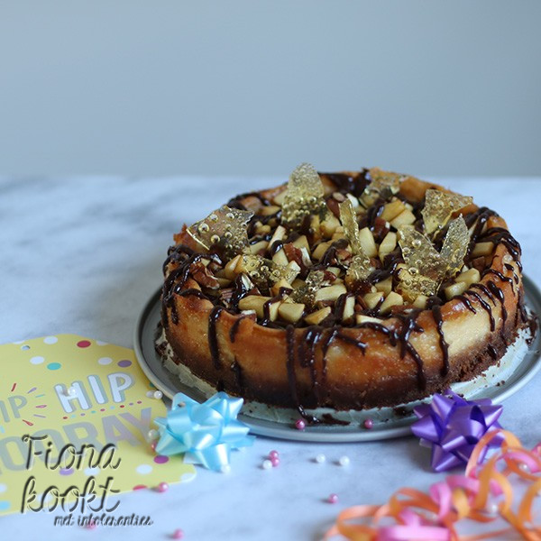 Feestelijke cheesecake