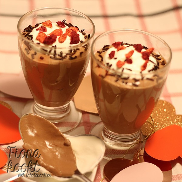 Chocolade valentijnsmousse
