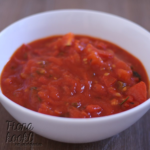 Basis tomaten pasta saus