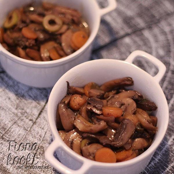 Vegetarische champignon stoof
