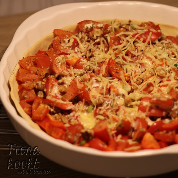 Vegetarische tomatentaart