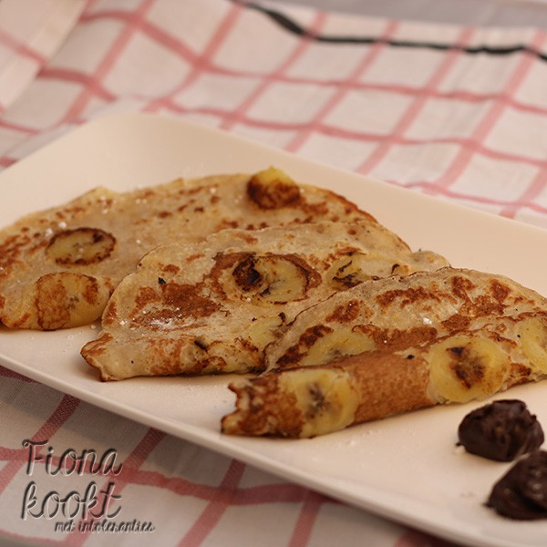 Glutenvrije havermout banaan pannenkoeken