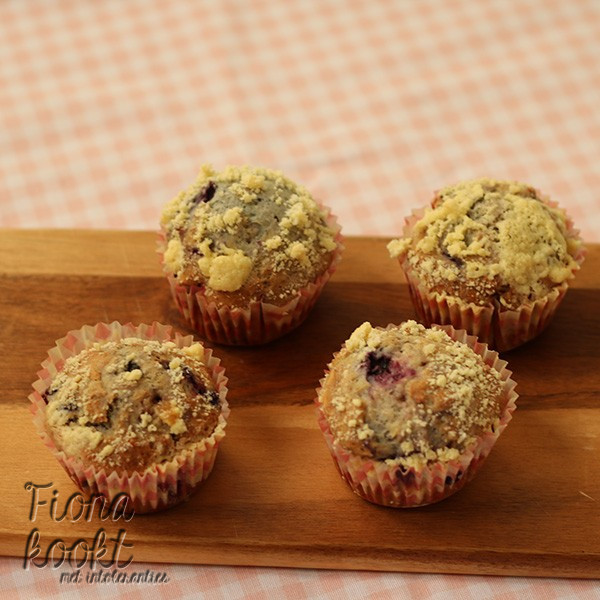 Bleuberry crumble muffins