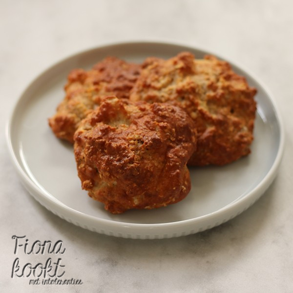 Kwarkbollen met appel en walnoten