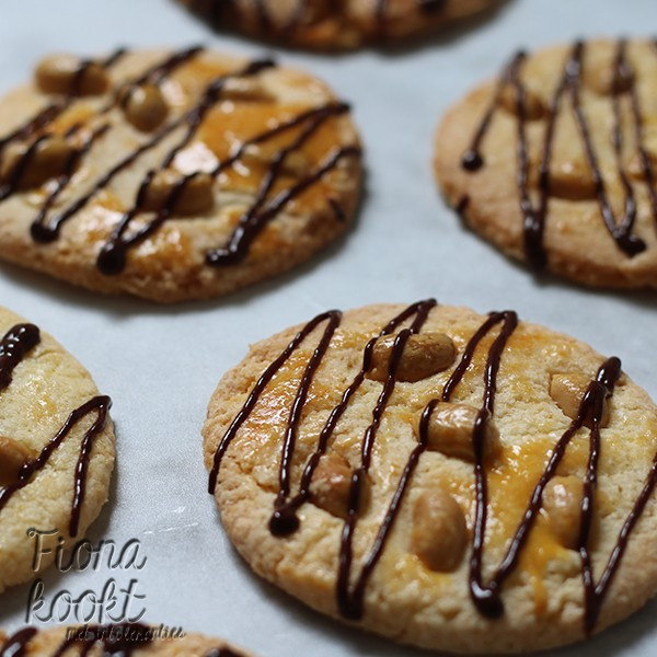 Pindakoekjes met chocolade
