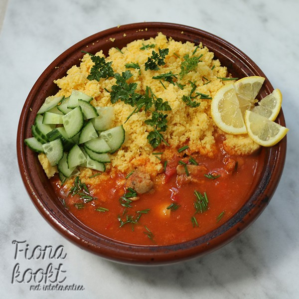 Marokkaanse kip met couscous