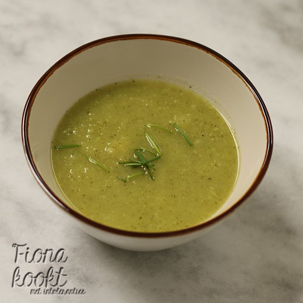Brocolli knolselderij soep