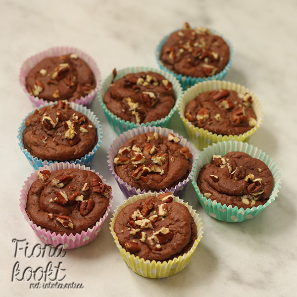 Banaan chocolade muffins