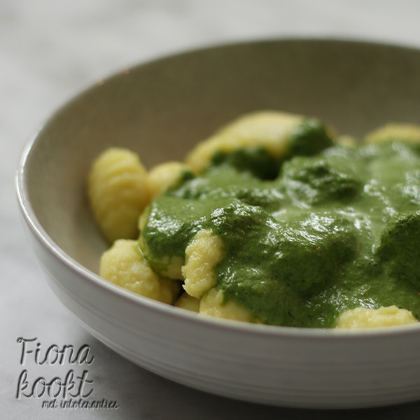 Gnocchi met spinazie a la creme