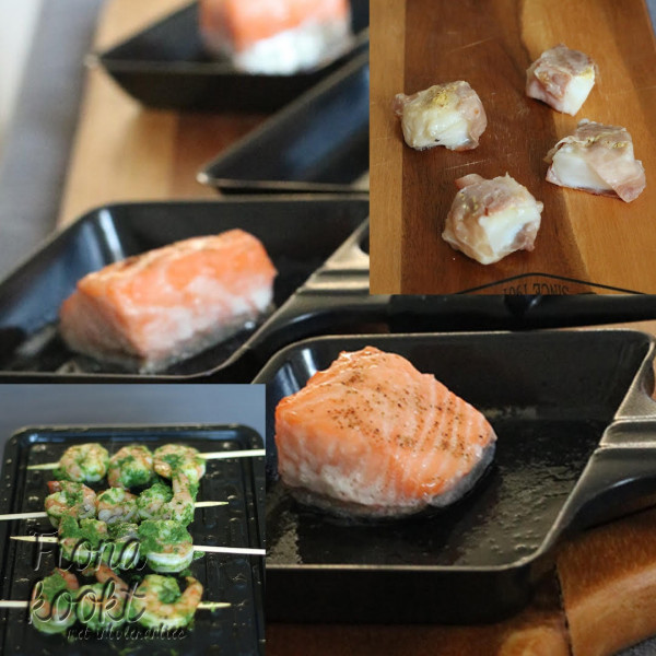 3x gourmetten met vis